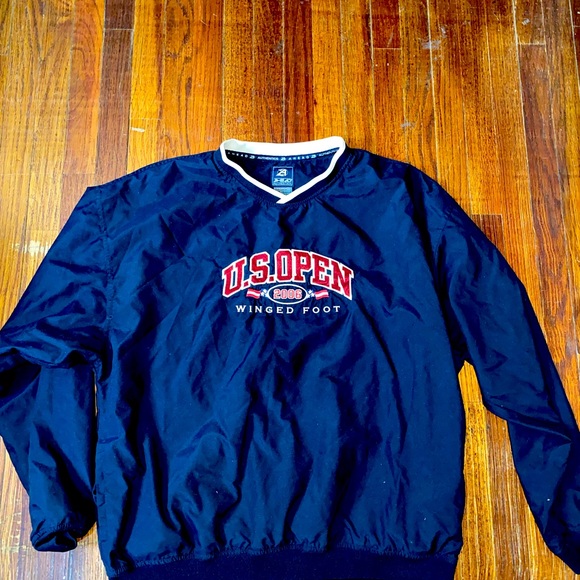 US Open Winged Foot Embroidered Hoodie Sweatshirt Mens Size L - Picture 1 of 4